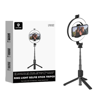 مونوپاد با رینگ لایت مناسب تولید محتوا ثابت لنیس مدل LENYES LPH102