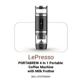 قهوه ساز قابل حمل لپرسو مدل LPCFFM4IN1 LePresso 4-in-1 Portable Coffee Maker