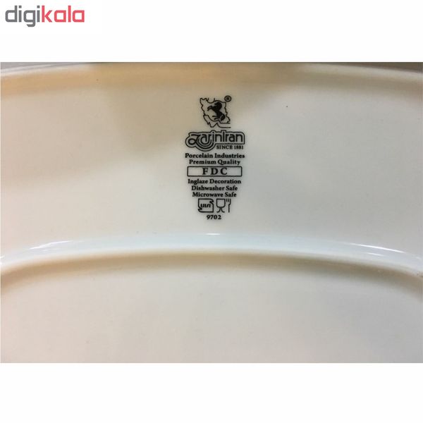 سرویس غذاخوری 28 پارچه چینی زرین ایران مدل سپیدار