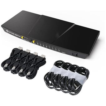 کی وی ام سوئیچ 4 پورت DisplayPort 1.2 کیفیت 4K با اشتراک گذاری USB لایمستون مدل LS-PK41