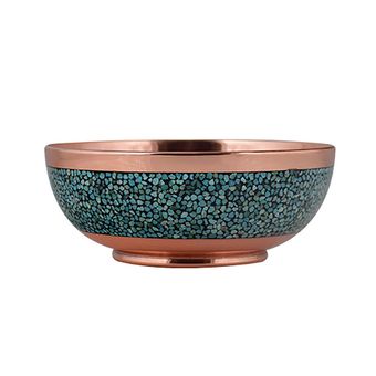 کاسه فیروزه کوبی آقاجانی کد F079