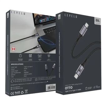 کابل Type-c به Type_c   برند Levelo  مدل Otto