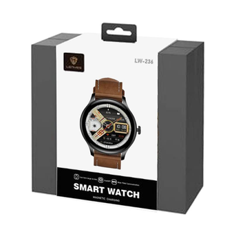 ساعت هوشمند مردانه بند چرمی لنیس LENYES LW-236