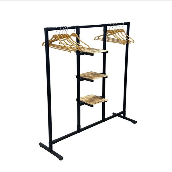 رگال لباس و کمد باز فلز و چوب مدل سهراب