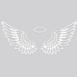 دیوارکوب طرح بال فرشته 042