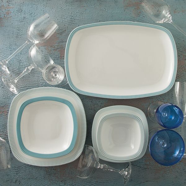 سرویس غذاخوری 27 پارچه 6 نفره چینی زرین ایران مدل Mon Belan