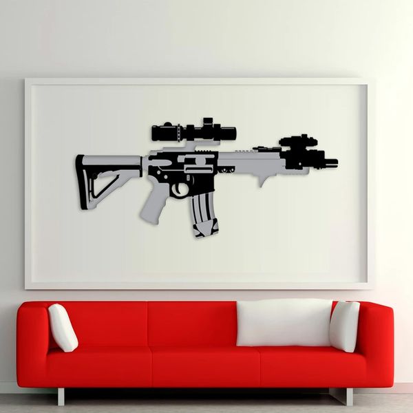 استیکر مدل m4 gun03