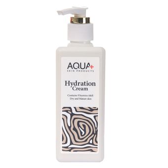 کرم آبرسان و مرطوب کننده آکوا پلاس مدل حاوی ویتامین A و E حجم 250 میلی لیتر