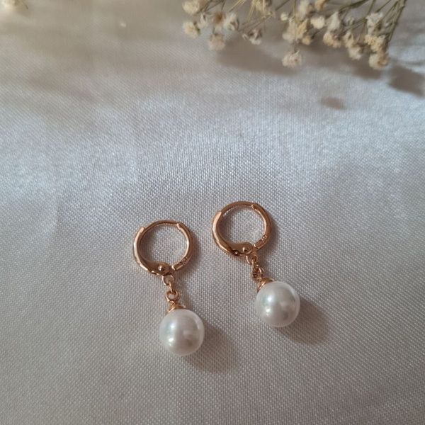 گوشواره زنانه ژوپینگ مدل مروارید کد 121232941212