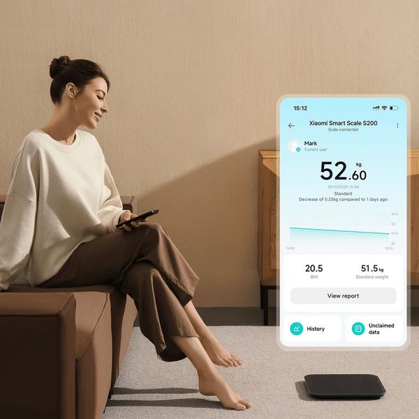 ترازو هوشمند شیائومی مدل S200 ظرفیت 150 کیلوگرم