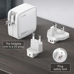 شارژر دیواری 100 وات 4 پورت الدینیو به همراه کابل USB-C