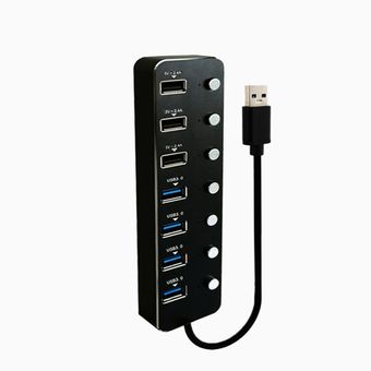 هاب 7 پورت USB3.0 کی نت مدل K-HUAMH107