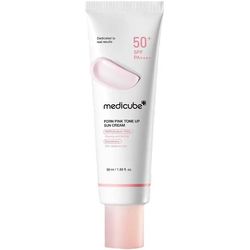 کرم ضد آفتاب PDRN تون‌آپ صورتی مدی‌ کیوب MEDICUBE (روشن‌کننده و ضد لک) medicube PDRN Pink Tone Up Sun Cream