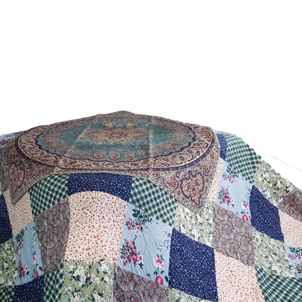 لحاف کرسی خانه سبز اسماعیلی مدل 40 تکه سایز 400x400 سانتی متر
