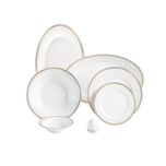 سرویس غذاخوری 102 پارچه چینی زرین ایران مدل ایتالیا اف ریوا درجه عالی