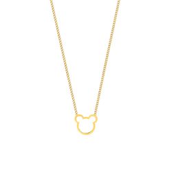 گردنبند طلا 18 عیار دخترانه گالری طلای مریم اکرمی وی گالریما مدل خرس لیزری و کارتیه