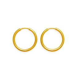 گوشواره حلقه ای طلا 18عیار زنانه میاگالری