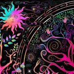 پوستر پارچه ای فیانی مدل بک دراپ درخت زندگی کد F120