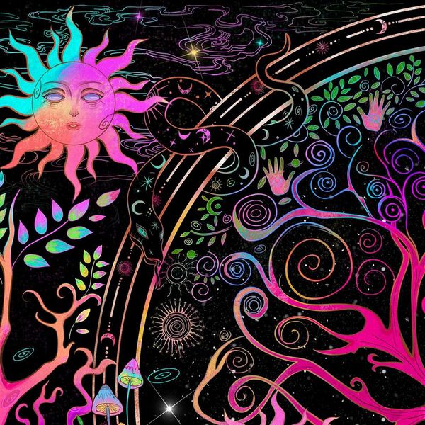 پوستر پارچه ای فیانی مدل بک دراپ درخت زندگی کد F120