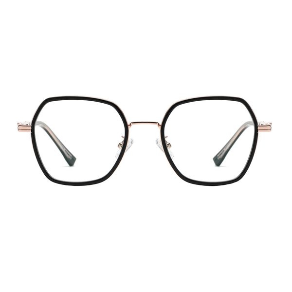 فریم عینک طبی چند ضلعی مدل TJ806C01P81 مناسب برای صورت گرد و بیضی