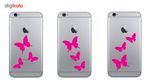 استیکر گوشی طرح the butterfly بسته 2 عددی