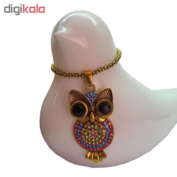 گردنبند زنانه طرح جغد کد TJ001