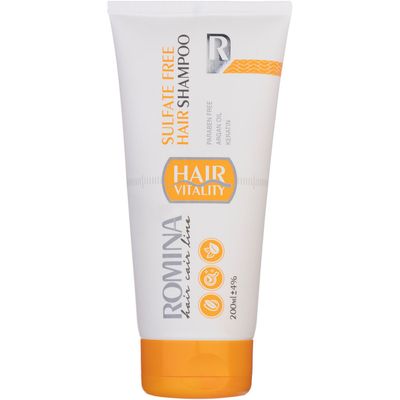 شامپو مو رومینا مدل بدون سولفات حجم 200 میلی لیتر