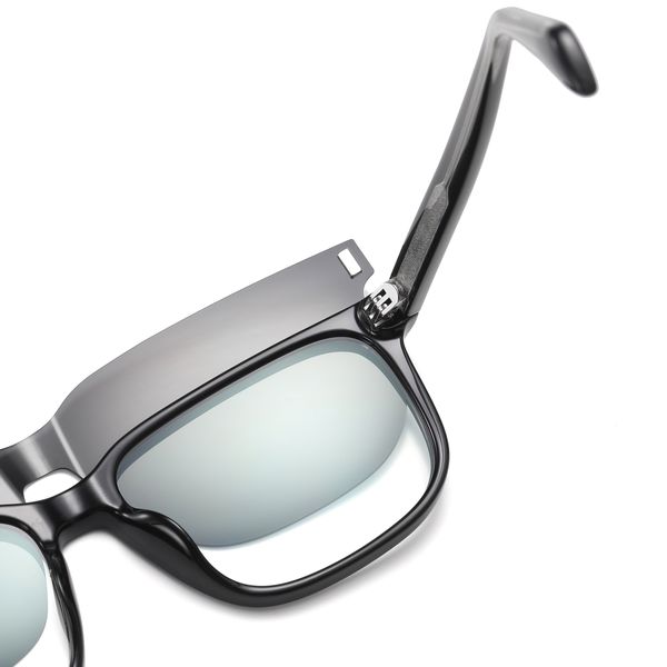 فریم عینک طبی مدل CG7201C01P109 Polarized Double Switch به همراه کاور آفتابی
