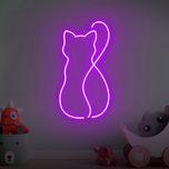 چراغ نئون طرح گربه
