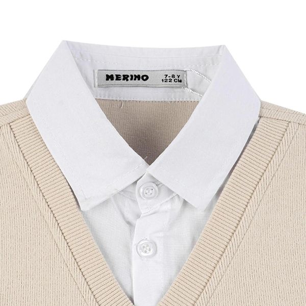 پلیور یقه برگردان پسرانه مدل MDSS-CH5148