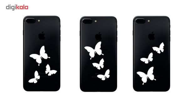 استیکر گوشی طرح the butterfly بسته 2 عددی