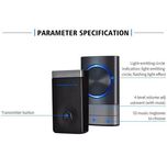 زنگ بی سیم مدل 2N189-BB مجموعه 3 عددی