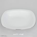 سرویس چینی 27 پارچه غذاخوری چینی زرین ایران سری کواترو مدل سمن درجه عالی