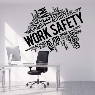 استیکر وی وین آرت طرح Work Safety کد S77