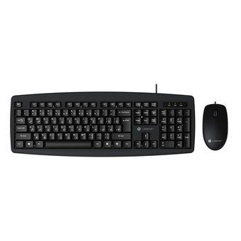 کیبورد و ماوس با سیم لاجی کی مدل KM113B، سوییچ ممبران، Full-Size