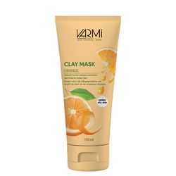 ماسک صورت خاک رسی پرتقال وارمی مدل Clay Mask حجم 150 میلی‌لیتر ضد جوش و آکنه، سم‌زدای عمقی، حاوی کپسول ویتامین C، روشن‌کننده و س