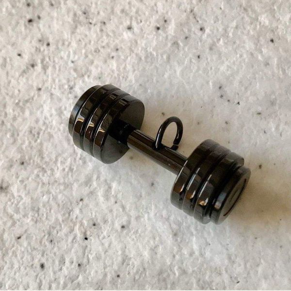 آویز گردنبند مردانه مدل دمبل j-11372