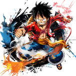 برچسب اتویی و حرارتی لباس طرح LUFFY