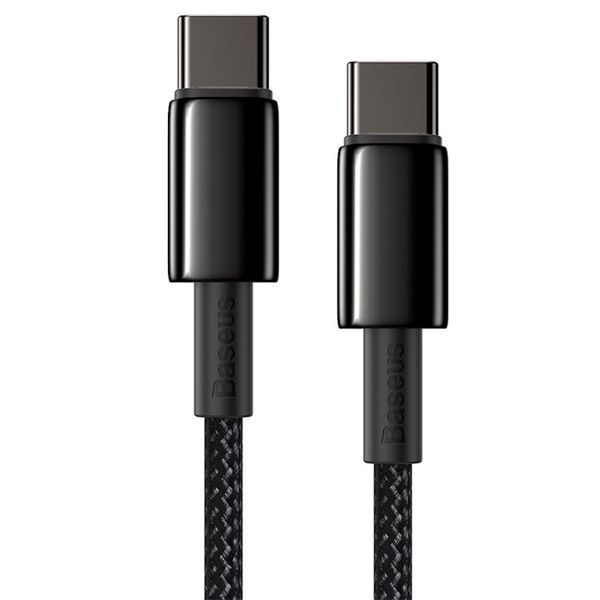 کابل دوسر USB-C باسئوس Tungsten Gold 100Wطول 1 متر