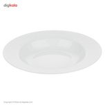 سرویس غذاخوری 28 پارچه چینی زرین ایران سری رادیانس مدل سفید درجه یک