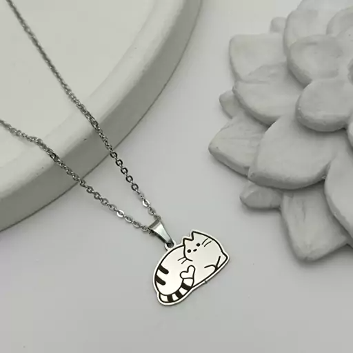 گردنبند گربه قلبی