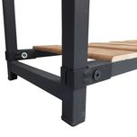 استند دکوری فلز و چوب مدل آراسته