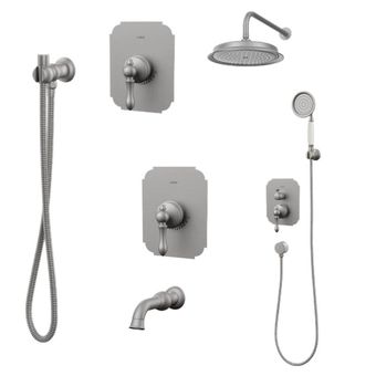 ست شیرآلات کسری مدل ناپل توکار کروم مات(توالت -روشویی-دوش تیپ 3)