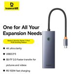 هاب 7 پورت USB-C باسئوس مدل BS-OH159 (گارانتی 24 ماهه آونگ)