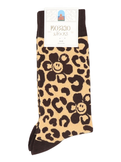 جوراب ساقدار زنانه ماکسیو طرح گل پلنگی