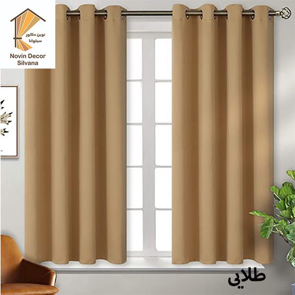 پرده نوین دکور سیلوانا مدل کتان 18 سایز 180 × 140 سانتی متر