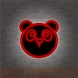 چراغ دیواری تزئینی مدل نئون فلکسی نیونی طرح پاندا