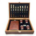 قمقمه چرمی جک دنیل + ست شطرنج دار