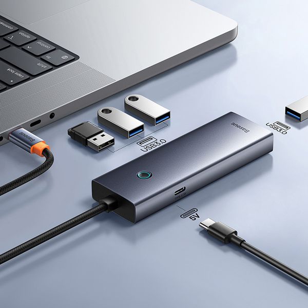 هاب 4 پورت USB بیسوس مدل  UltraJoy Series BS-OH108 (گارانتی 24 ماهه آونگ)