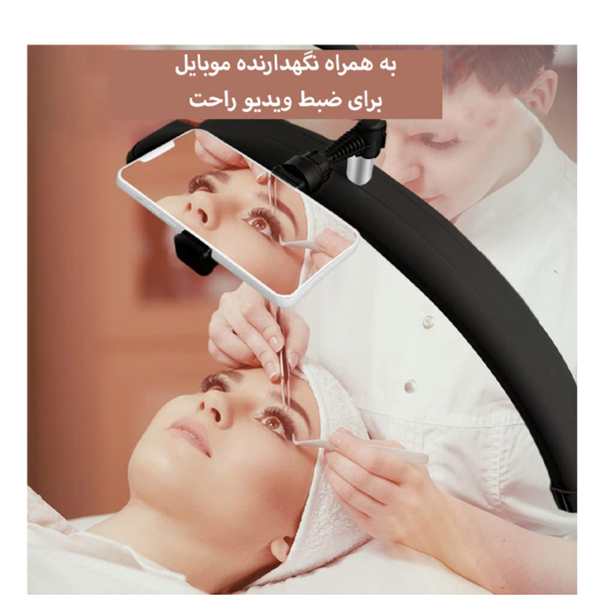 نور ثابت ال ای دی Zomei Half Moon Light HD-M6X